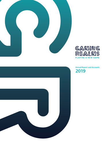 Thumbnail Gaming Realms Annual Report 2019