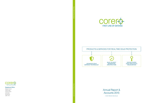 Thumbnail Corero Network Security Annual Report 2015