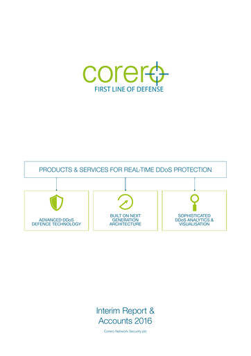 Thumbnail Corero Network Security Half-year Report 2016-h1