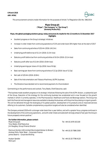 Thumbnail Mpac Group Financial Report 2017