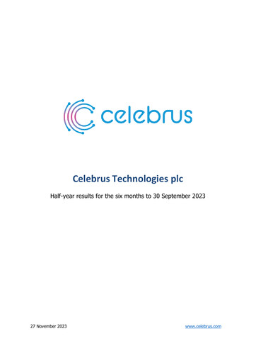 Thumbnail Celebrus Technologies Half-year Report 2023-h1