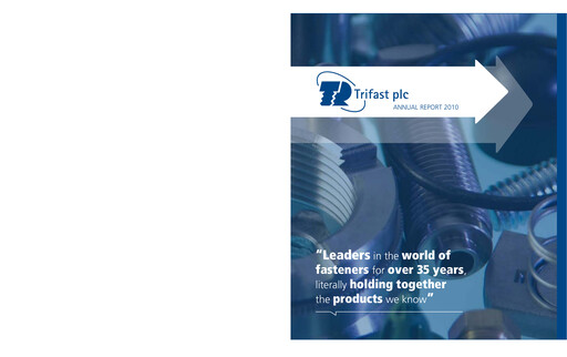 Thumbnail Trifast Annual Report 2010