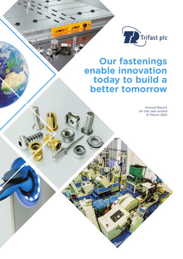 Thumbnail Trifast Annual Report 2021