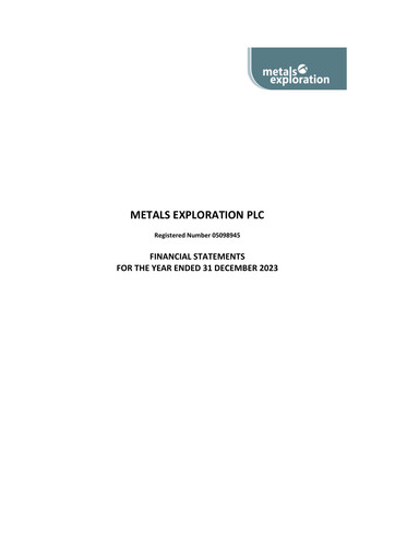 Thumbnail Metals Exploration Financial Statement 2023