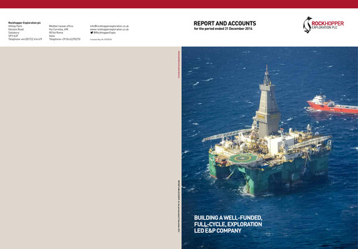Vorschaubild Rockhopper Exploration Jahresbericht 2014