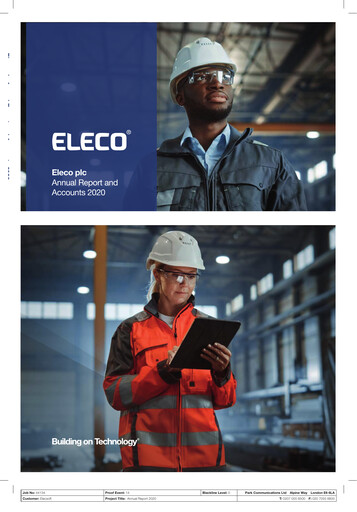 Thumbnail Eleco Annual Report 2020