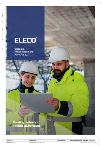 Thumbnail Eleco Annual Report 2021