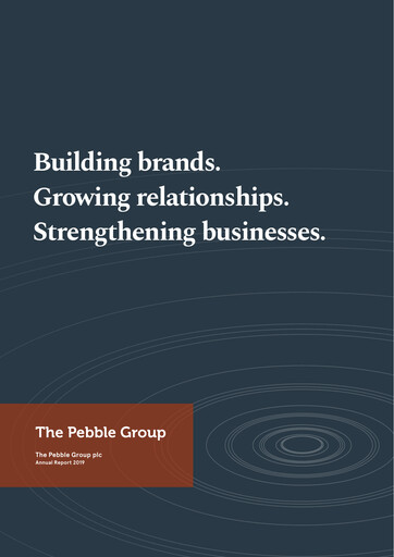 Thumbnail The Pebble Group plc Annual Report 2019