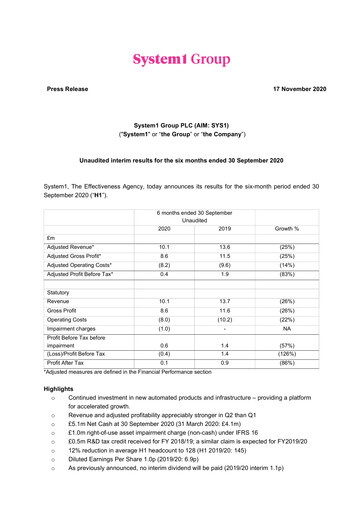 Thumbnail System1 Group Half-year Report fy2021-h1