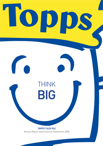 Thumbnail Topps Tiles Annual Report 2006