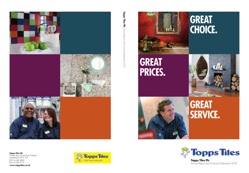Thumbnail Topps Tiles Annual Report 2010