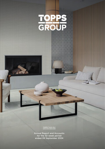 Thumbnail Topps Tiles Annual Report 2024