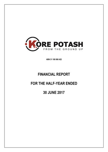Thumbnail Kore Potash plc Half-year Report 2017-h1