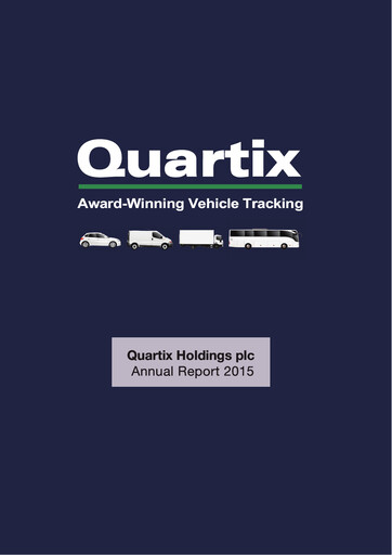 Thumbnail Quartix Technologies Annual Report 2015