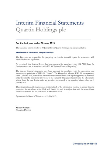 Thumbnail Quartix Technologies Half-year Report 2019-h1