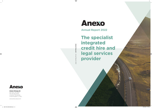 Vorschaubild Anexo Group Plc Jahresbericht 2021