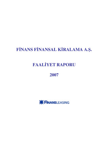 Thumbnail QNB Finans Finansal Kiralama (QNB Finansleasing) Annual Report 2007