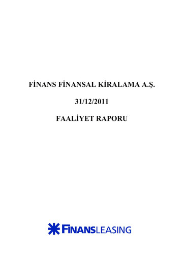 Thumbnail QNB Finans Finansal Kiralama (QNB Finansleasing) Annual Report 2011