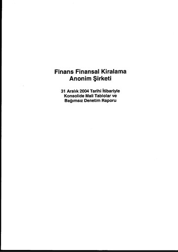 Thumbnail QNB Finans Finansal Kiralama (QNB Finansleasing) Financial Statement 2004