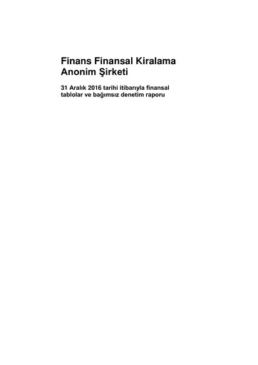 Thumbnail QNB Finans Finansal Kiralama (QNB Finansleasing) Financial Statement 2016