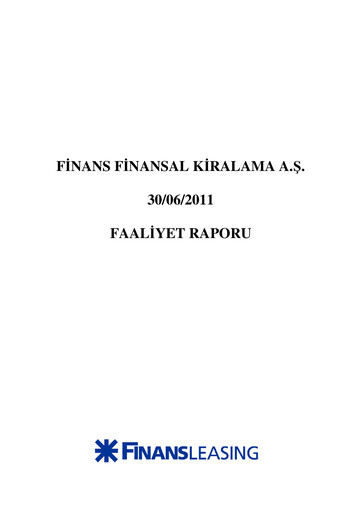 Thumbnail QNB Finans Finansal Kiralama (QNB Finansleasing) Half-year Report 2011-h1