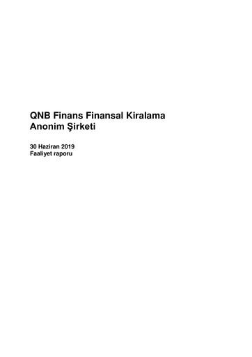 Thumbnail QNB Finans Finansal Kiralama (QNB Finansleasing) Half-year Report 2019-h1