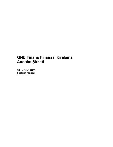 Thumbnail QNB Finans Finansal Kiralama (QNB Finansleasing) Half-year Report 2021-h1
