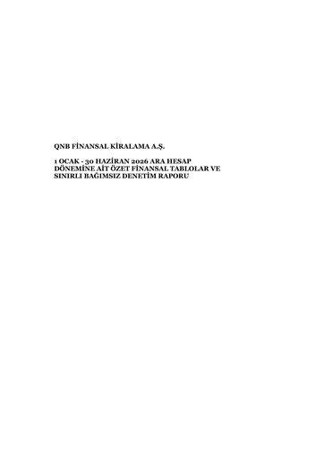 Thumbnail QNB Finans Finansal Kiralama (QNB Finansleasing) Half-year Report 2026-h1