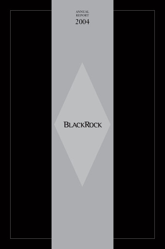 Vorschaubild BlackRock Jahresbericht 2004