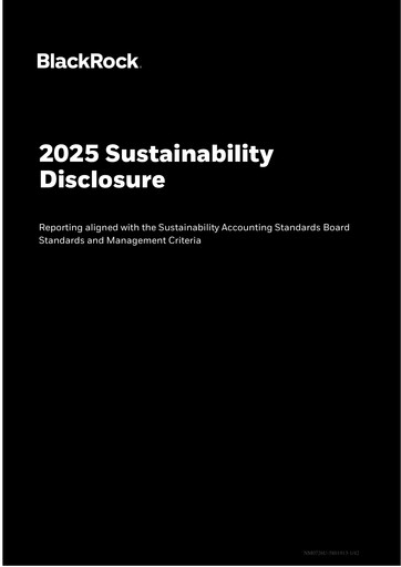 Thumbnail BlackRock Sustainability Report 2025