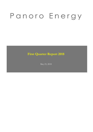 Thumbnail Panoro Energy ASA Quarterly Report 2018-q1
