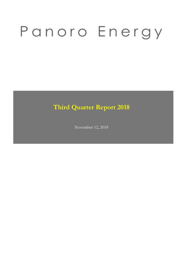 Thumbnail Panoro Energy ASA Quarterly Report 2018-q3