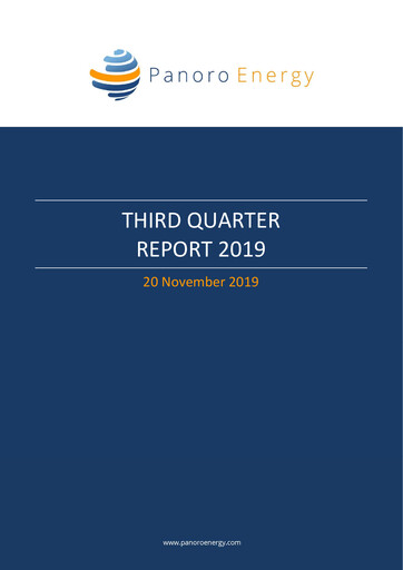 Thumbnail Panoro Energy ASA Quarterly Report 2019-q3