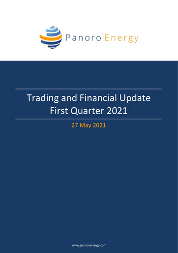 Thumbnail Panoro Energy ASA Quarterly Report 2021-q1
