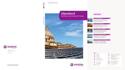 Miniature Evonik Industries Rapport annuel 2009
