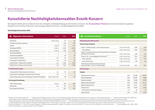Miniature Evonik Industries Rapport ESG 2024