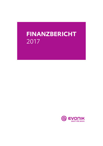 Thumbnail Evonik Industries Financial Report 2017