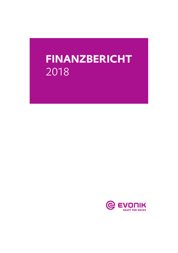 Thumbnail Evonik Industries Financial Report 2018
