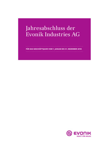 Thumbnail Evonik Industries Financial Statement 2018