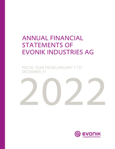 Thumbnail Evonik Industries Financial Statement 2022