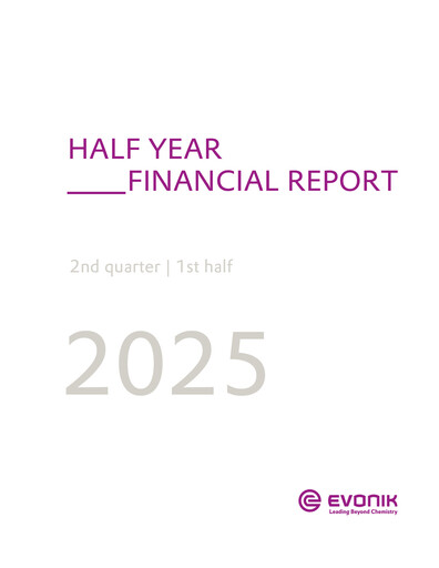 Miniature Evonik Industries Rapport semestriel 2025-h1