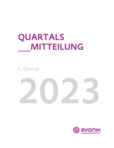 Thumbnail Evonik Industries Quarterly Report 2023-q1