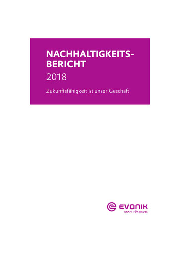 Thumbnail Evonik Industries Sustainability Report 2018