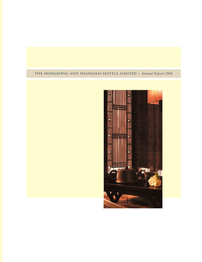 Thumbnail Hongkong and Shanghai Hotels Annual Report 2006