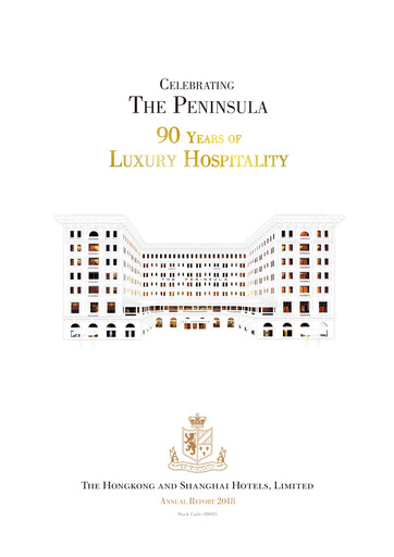 Thumbnail Hongkong and Shanghai Hotels Annual Report 2018