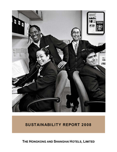 Thumbnail Hongkong and Shanghai Hotels Sustainability Report 2008