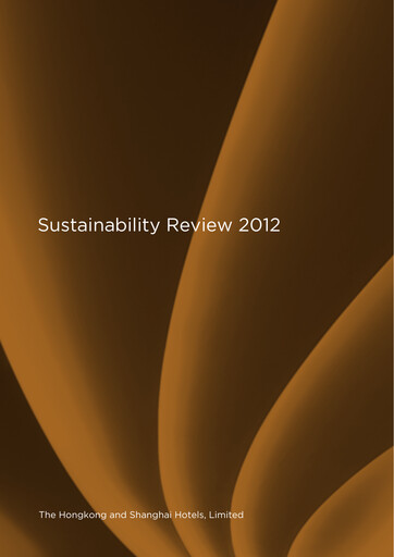 Thumbnail Hongkong and Shanghai Hotels Sustainability Report 2012