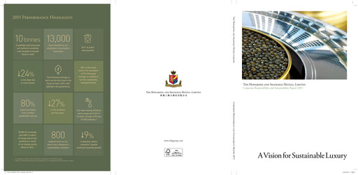 Thumbnail Hongkong and Shanghai Hotels Sustainability Report 2015