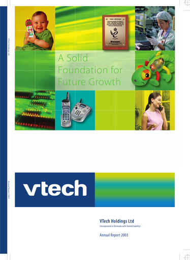 Thumbnail Vtech Annual Report 2003