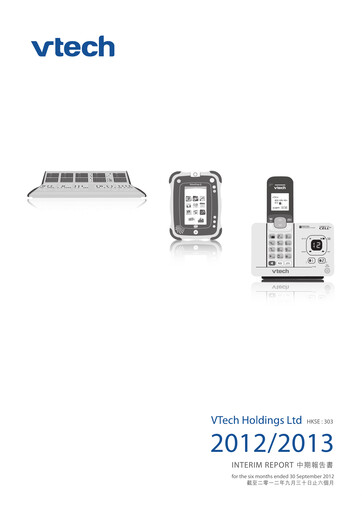 Thumbnail Vtech Half-year Report 2013-h1